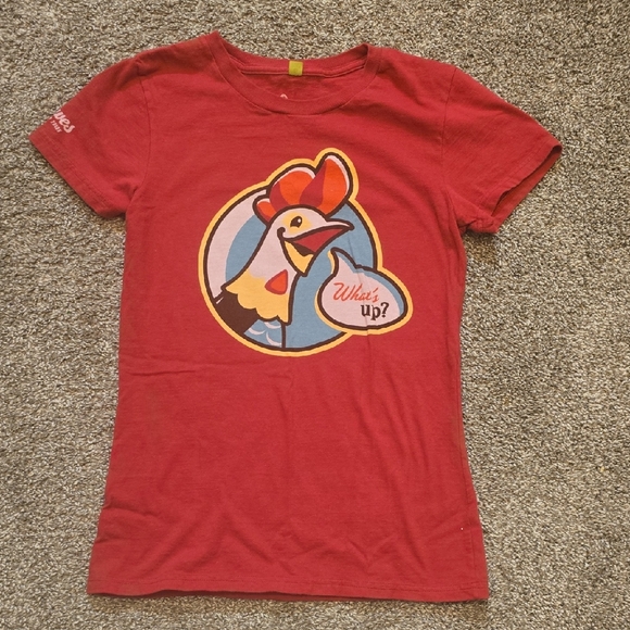 Lowes Tops - Red Graphic T-Shirt Chicken Butt